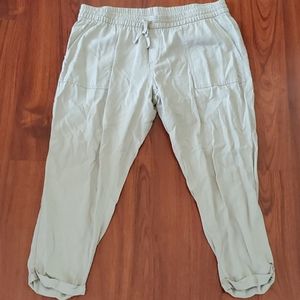 Old Navy Tan Linen Pants